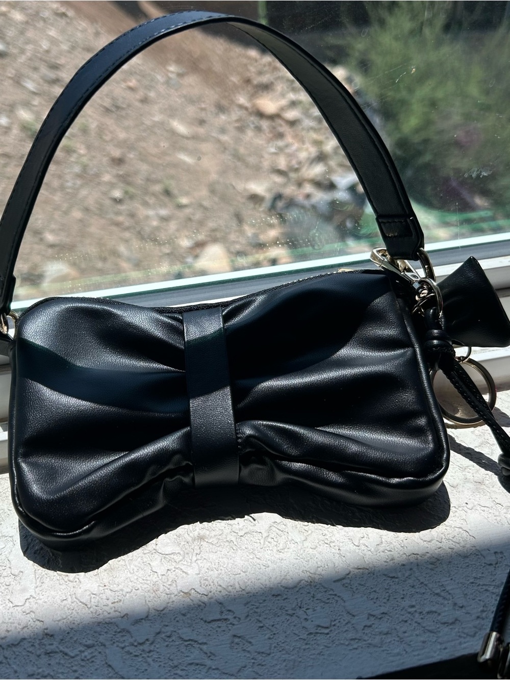 Mini bow black (very tiny) purse